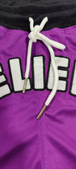 Believe Embroidered Logo Shorts (Purple)